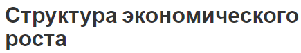 Структура экономического роста - концепция, возможности и объекты