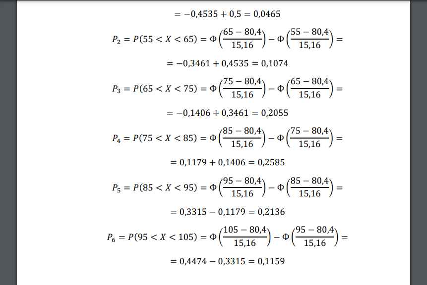 По данным задачи 1, используя 𝜒 2 -критерий Пирсона, на уровне значимости 𝛼 = 0,05 проверить гипотезу о том, что случайная величина