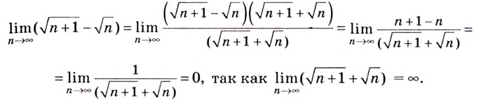 Предел числовой последовательности с примерами решения