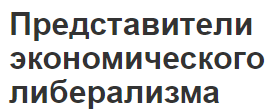 Представители экономического либерализма - происхождение, понятие и реформы