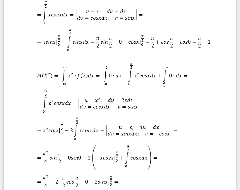 Случайная величина задана функцией распределения 𝐹(𝑥). Найти плотность распределения вероятностей 𝑓(𝑥),математическое ожидание и дисперсию