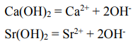 Вычислить разность относительных электроотрицательностей атомов для связей Н–О и Э–О в соединениях Э(ОН)2, где Э–Мg, Ca или Sr, и определить