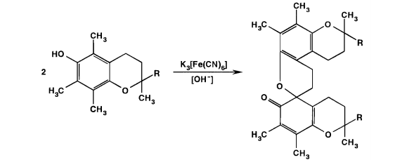 Исходя из свойств функциональных групп токоферолов, обоснуйте реакции подлинности токоферола ацетата. Ответ подтвердите химизмом реакций