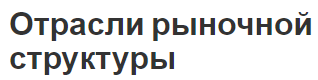 Отрасли рыночной структуры - секторы и конкуренция