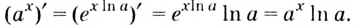 Производные показательной и логарифмической функций с примерами решения