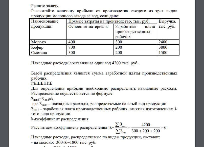 Распределение накладных расходов по видам продукции. Как рассчитать величину рабочей силы.