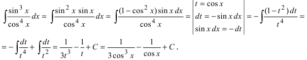 Интегрирование тригонометрических функций с примерами решения