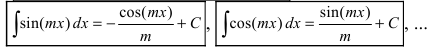 Интегрирование тригонометрических функций с примерами решения