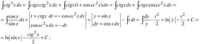 Интегрирование тригонометрических функций с примерами решения