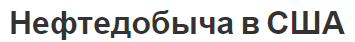 Нефтедобыча в США - важность, структура, роль и характеристики