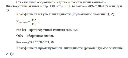 Приведены следующие данные о деятельности компании. Определите стоимость имущества и стоимость источников средств, из которых сформировано имущество организации. (в млн. усл. ед-ц)