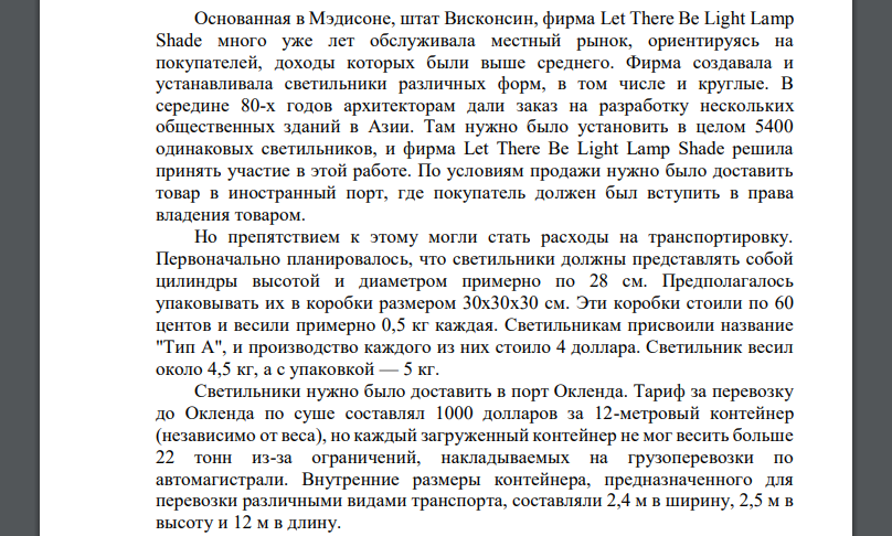 Основанная в Мэдисоне, штат Висконсин, фирма Let There Be Light Lamp Shade много уже лет обслуживала местный рынок, ориентируясь на покупателей