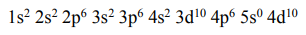 Написать электронные конфигурации атомов элементов с порядковыми номерами а) 20; б) 34; в) 46 в основном и возбужденном состояниях