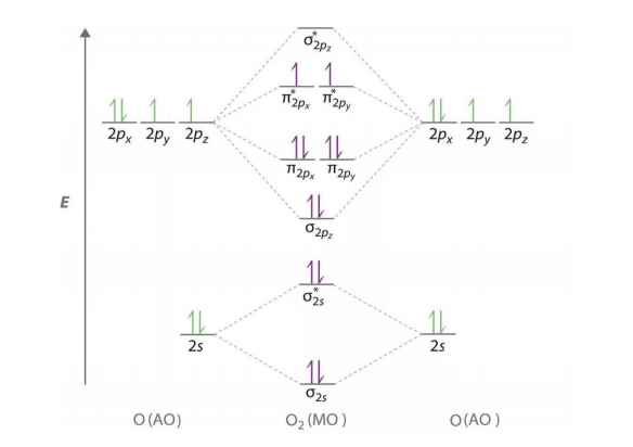 Используя метод МО, объяснить, почему ионизационные потенциалы атомов кислорода (13,6 эВ) и фтора (17,4 эВ) выше, чем молекул O2 (12,2 эВ) и F2 (15,8 эВ