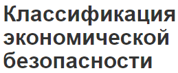 Классификация экономической безопасности - сущность, угрозы и основные показатели