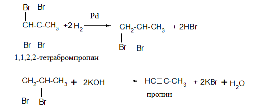 Получите бутан из 1-хлорэтана и пропин из 1,1,2,2-тетрабромпропана. Напишите реакции бутана и пропина: а) хлорирования; б) гидратации; в) окисления (KMnO4/H+). Укажите условия и реагенты