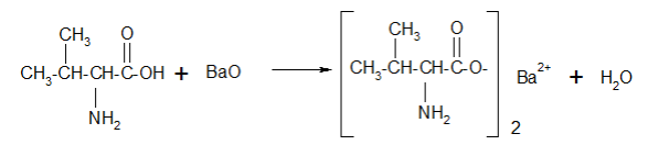 Напишите реакции валина (2-амино-3-метилбутановой кислоты) с: а) СН3СН2ОН/Н+ ; б) HBr; в) 2 моль CH3I/осн; г) BaO