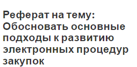 Реферат: Процедура создания предприятия