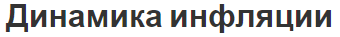 Динамика инфляции - концепция, виды и понятия