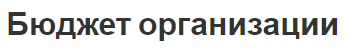 Бюджет организации - структура, процесс составления, виды и концепция