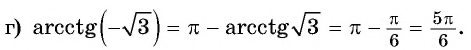 Арксинус, арккосинус, арктангенс и арккотангенс числа с примерами решения