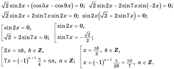 Формулы преобразования суммы и разности синусов (косинусов) в произведение