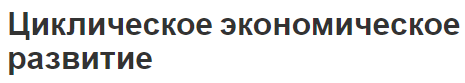 Циклическое экономическое развитие - общая характеристика, концепция и типы циклов