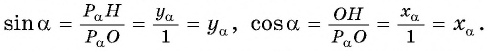 Определение синуса и косинуса произвольного угла с примерами решения