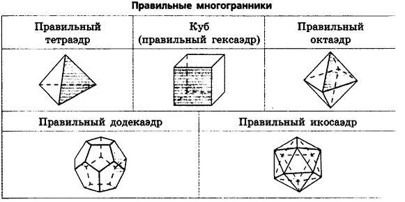 Многогранник - виды, свойства и формулы с примерами решения