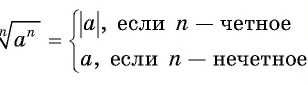 Корень n-й степени из числа и его свойства с примерами решения