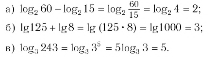 Логарифм - формулы, свойства и примеры с решением