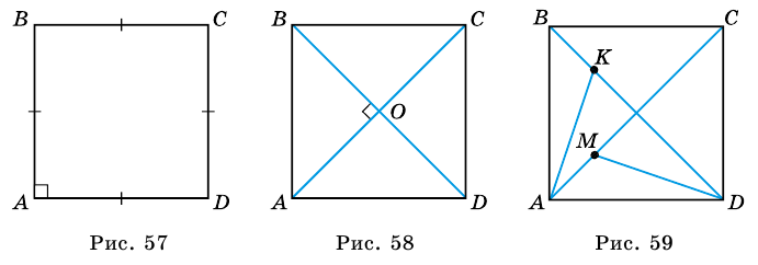 Квадрат и его свойства с определением и примерами решения