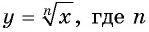 Свойства и график функции y=n x (n>1, n∈N) с примерами решения