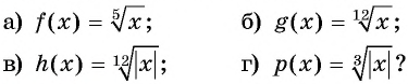 Свойства и график функции y=n x (n>1, n∈N) с примерами решения