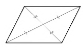Утверждение одна из диагоналей четырехугольника делит его на два равных треугольника это
