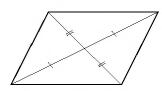 Утверждение одна из диагоналей четырехугольника делит его на два равных треугольника это