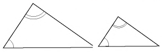 Свойства периметров подобных треугольников