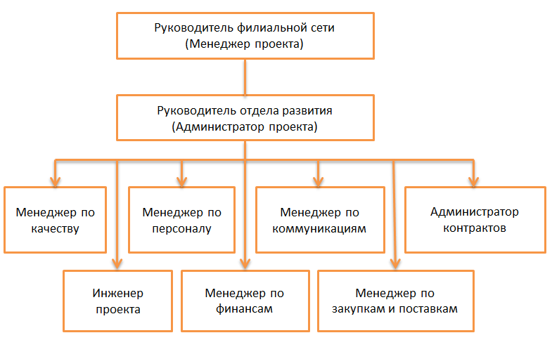 Схема состава команды проекта