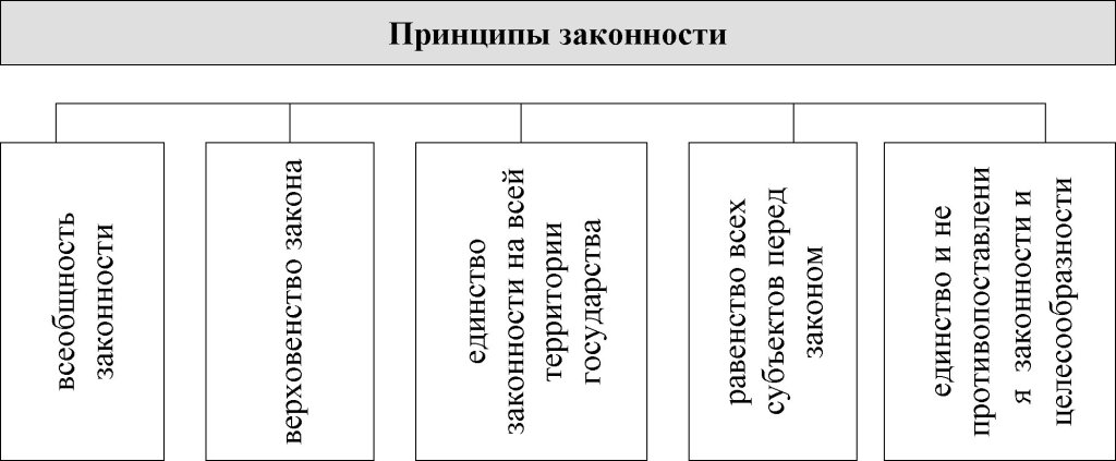 Принципы законности схема