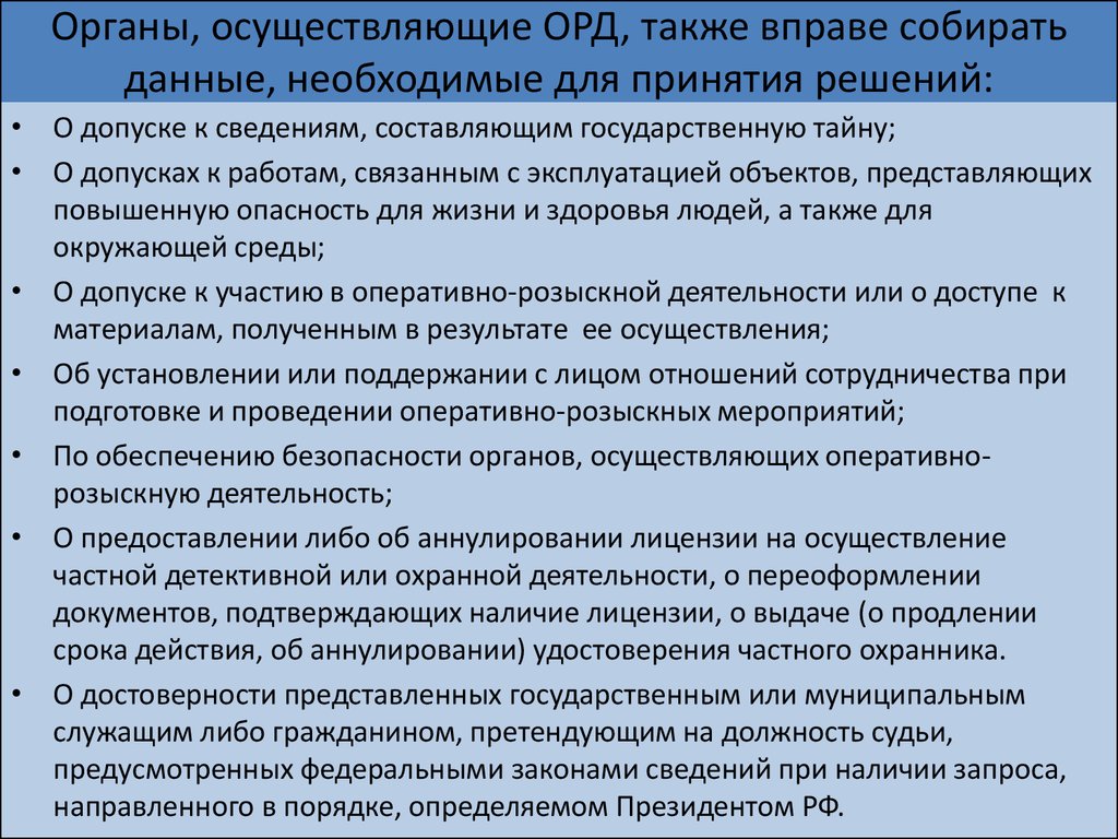 Руководитель органа осуществляющего оперативно розыскную деятельность