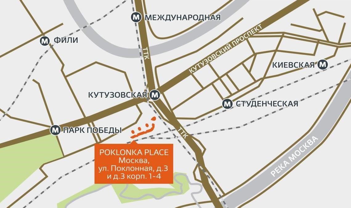 Поклонная 11 карта