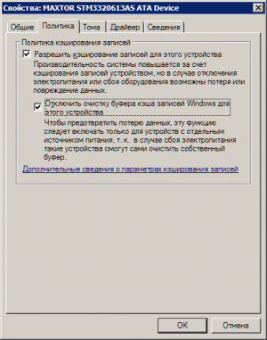 Пункт «Отключить очистку буфера…»