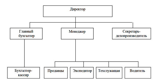 Нарисовать схему организационной структуры предприятия