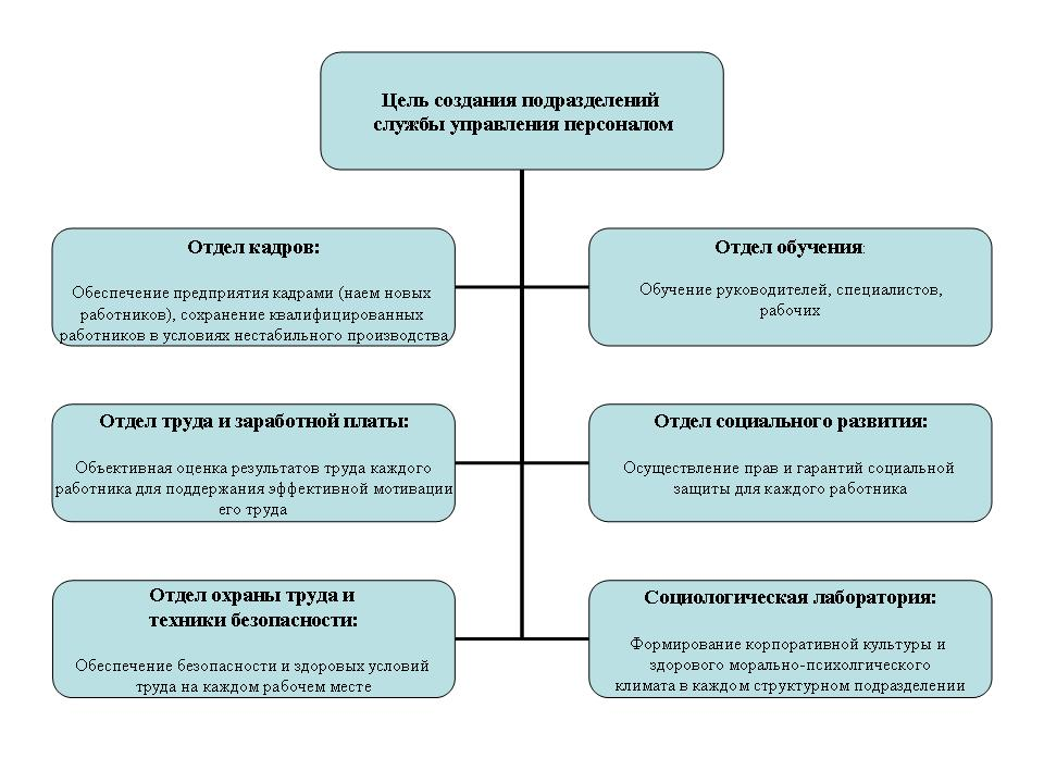 Основные задачи и функции подразделения