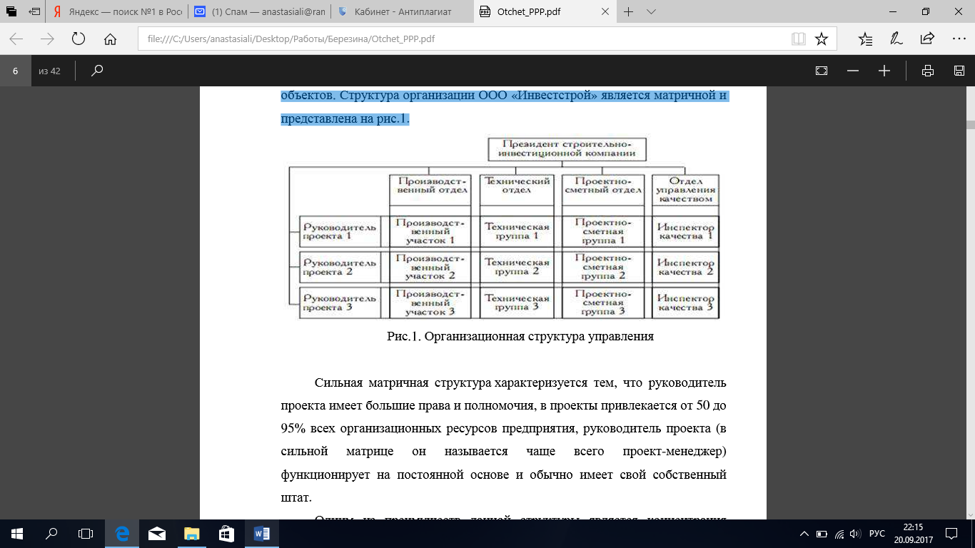 Проект который имеет лишь одного постоянного сотрудника управляющего проектом является матричной