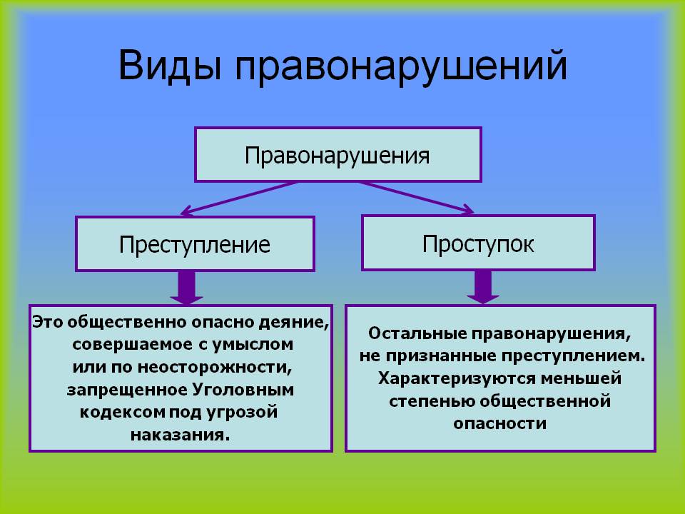 Правонарушение это схема