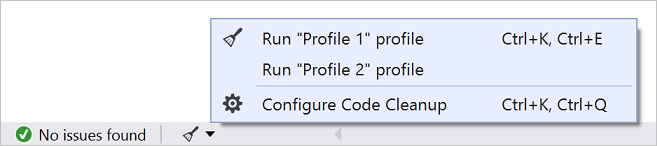 Кнопка очистки кода в Visual Studio