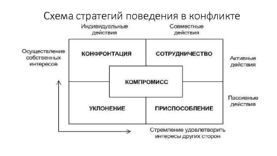 Схема виды поведения