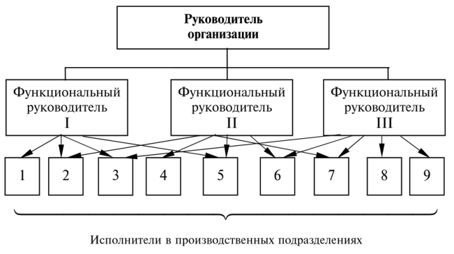 Функциональная структура предприятия схема