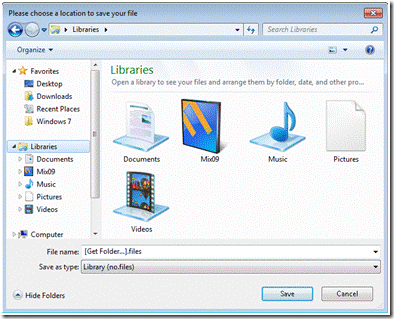 Проясняя понятие библиотек Windows 7
